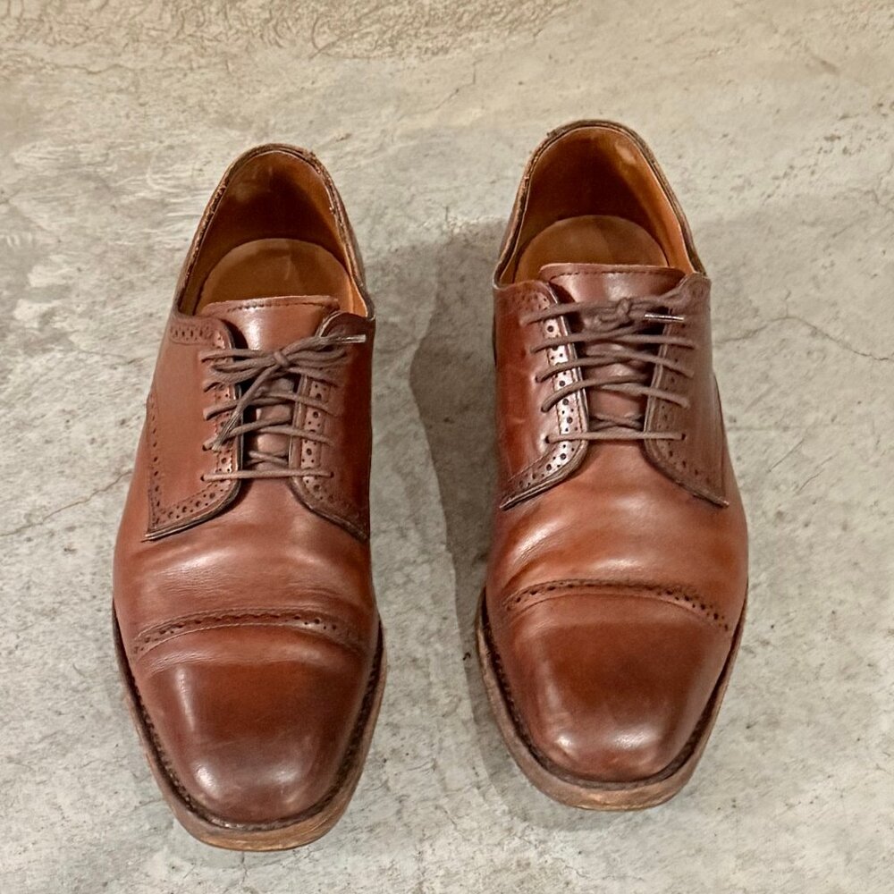 Allen Edmonds Brady Cap Toe Oxford & Matching Belt – Premium Leather Set